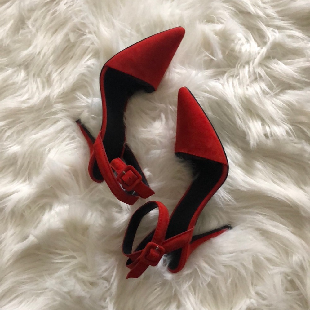 Alexander Wang Red Suede Lovisa pumps